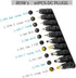 Universal 34pcs DC Connectors Plug Kit DC Power Adapter Connector, 5.5 x 2.1mm female Base by Outtag