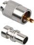 10 Pack UHF PL259 Solder Connector Plug with Reducer for RG8x, RG8, RG59, LMR-400, RG-213 Coaxial Cable