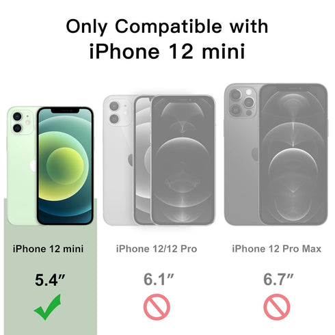 JETech Screen Protector for iPhone 12 mini 5.4-Inch with Camera Lens Protector, 9H Tempered Glass Film, HD Clear, 2-Pack