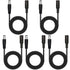 5Pcs Male to Female DC Extension Cable - 3.3ft/1Meter, 5.5mm x 2.1mm for CCTV Security Camera and LED Light Strips