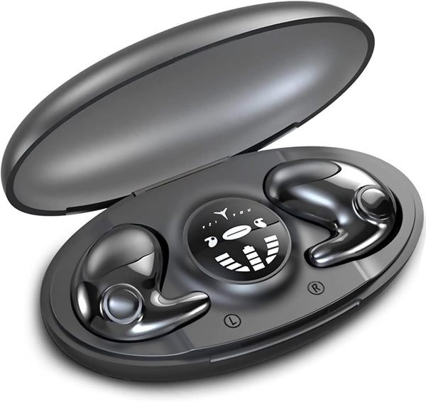 Invisible Sleep Wireless Earphone, Sleeping Earbuds for Side Sleepers with Built-in Mic, Type-C Fast Charging Case