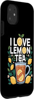 Refreshing Citrus Tea Enthusiasts Collection 11 I Love Lemon Tea Citrus Delight Design Case for iPhone