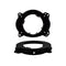 Metra 82-8147 6"-6 3/4" Speaker Adapter for Select Toyota and Lexus Vehicles,Black