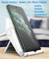 JUSDIQIR 10 Adjustable Foldable Cell Phone Stand for Desk, Compatible with Most Smartphones and Tablets, Fits Devices