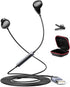 USB Headphone for PC Laptop Wired Earbuds, Computer Headset with Microphone Volume Control Mute Button, Lightweight