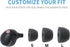 Comply Memory Foam Replacement Earbud Tips for Sony True Wireless Earbuds, Black, Large (3 Pairs)