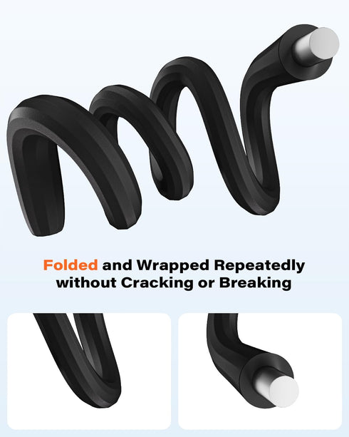 A2C 16.5 4.7-6.9" Flexible Phone Holder for Treadmill, Peloton, Stroller, Shopping Cart, Desk, Portable Gooseneck Long