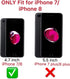 ORETECH Compatible with iPhone 7/8 Case, 2 Pack HD Screen Protector, 360° Full-Body Silicone Soft TPU