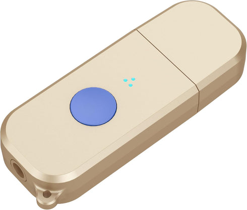 Mini Bluetooth 5.3 Car Adapter, USB Bluetooth Receiver with 3.5mm Aux Jack, Hands-Free Car Kit with Built-in Mic