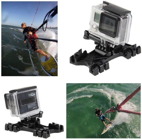 Kitesurfing Kite Line Mount, Adaptive Kiteboarding Line Holder Adapter for GoPro Hero 4-11 Black Silver Session,