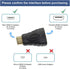 VCE 2-Pack HDMI Adapter, Mini HDMI to HDMI, 4K Support, Gold Plated, Compatible with Raspberry Pi, Camera, DSLR