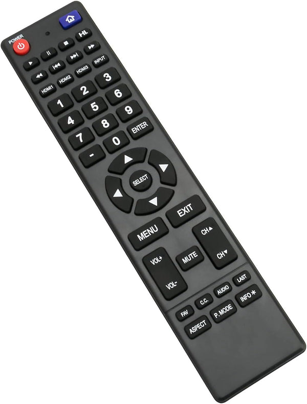 850125633 Replacement Remote Control for Hitachi TV Models - LE49A6R9, LE32E6R9, LE55A6R9, and More
