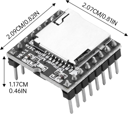 Aideepen 5PCS Mp3 MP3 DFPlayer Mini Player Board Module Voice Decode Board Support TF Micro SD Card U Disk WAV WMA