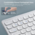 SANWA Multi Device Bluetooth Keyboard with Touchpad, Rechargeable Keypad for Laptop, Desktop, iPad/iPhone, Compatible