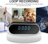 HD 1080P WiFi Alarm Clock Camera with Night Vision, Motion Detection, Loop Recording, Wireless Security Nanny Cam for