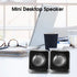 Computer Speakers for Desktop PC, Laptop, Mac, USB 2.0 Mini Wired Combination Speaker, Dual Stereo with Volume Control.