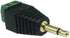CERRXIAN 3.5mm TS Mono Male to 2 Pin Screw Terminal Female AUX Headphone Replacement Adapter (2-Pack)