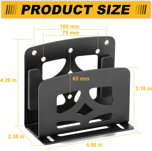 GZQIUYI PS4, Adjustable Small Device Holder, Wall Mount or VESA Mount Streaming Media Player Stand for WII, Switch