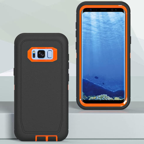 Case for Galaxy S8 with Clip - Heavy-Duty Tough Rugged Shockproof Protective Cover for Samsung Galaxy S8