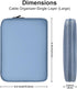 Portable Tech Organizer Travel Case for Charger, Leather Cord Organizer Bag, Waterproof Travel Cable Organizer