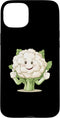 Cauliflower Brassica Oleracea Vegetable Designs iPhone 15 Plus Cauliflower Smiling With A Thumbs Up Case
