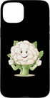 Cauliflower Brassica Oleracea Vegetable Designs iPhone 15 Plus Cauliflower Smiling With A Thumbs Up Case