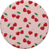 Funny Cute Pink Smiling Cherry Hearts Pattern PopSockets Standard PopGrip for Girls