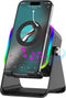 MILOUZ Wireless Induction Speaker 5-in-1 Bluetooth Speaker with Phone Stand,Stereo Sound, 3500mAh Rechargeable,