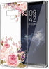 Slim Shockproof Clear TPU Case for Galaxy Note 9 - Flexible Phone Cover with Rose Flower Design