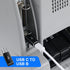 USB A to USB C, Type C Female to USB Male, Type C Male to Type C Female, Compatible with Samsung Galaxy, Laptop (5
