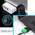 4Packs USB 2.0 Type A Male/Female to 4 Pin Screw Terminal Block Connector, Portable Pluggable Type Adapter