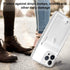 Gukalong Wallet Case for iPhone 15 Pro Max, Heavy Duty Protection, Anti-Yellow Clear Case with Credit Card Holder, ID