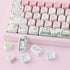 Hyekit PBT Keycaps, 145 Keys, Pink Pig Keycaps, Dye-Sublimation, MOA Profile Custom Keycaps for Cherry Gateron MX