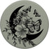 Sage Grey Black Butterfly Crescent Moon Flower PopSockets Swappable PopGrip