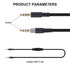 Replacement Cable Compatible with Kingston Hyperx Cloud Mix Alpha Gaming Headset, Volume Control Inline Mute, Detachable/Removable 3.5mm Audio Aux Cord Wire(No Mic, 4.9Ft)