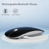 TENMOS M18 Bluetooth Mouse, USB C Rechargeable Wireless Mouse, Triple Mode (Dual Bluetooth+USB) - Matte Black