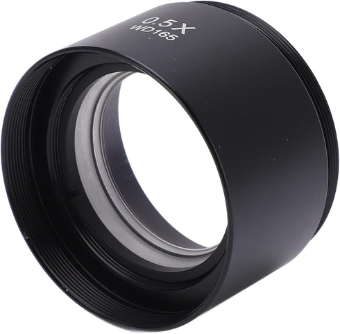 WD165 0.5X Objective Lens, Wide Field Magnification Microscope Lens for Laboratory Use