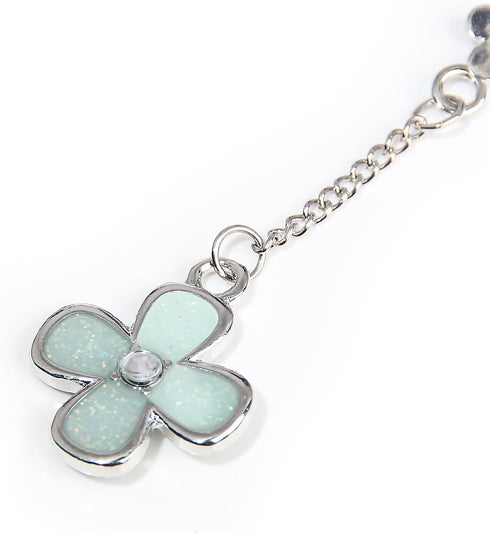 SONGCHANGJEWELRY Sawako Four Leaf Clover Phone Charms Strap - Lucky Flower Car Hanging Ornament Anime Jewelry Merch