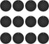 Mount Metal Plate (12 Pack) for Magnetic Car Mount Phone Holder with Full Adhesive - 12X Round (Black)