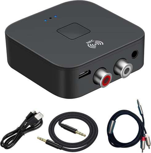 Szyafei Bluetooth 5.0 Receiver & Adapter, NFC, 3.5mm AUX/RCA Output to Speaker, Amplifier,