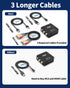 RCA to HDMI Converter, 1080P Mini RCA Composite to HDMI Video Audio Adapter, Supports PAL/NTSC