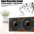 Retro Wooden Bluetooth Speaker - Combination Wireless Dual Loudspeakers, 3D Surround Speaker, Dual 5W Speakers, Redwood