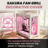 120mm SplashNColor Sakura Fan Grill Decorative Cover, Super Cute Functional Cherry Blossom Cooling PC Fan Cover