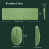 Wireless Keyboard and Mouse Combo, JieruiDeng 2.4Ghz USB Cordless Slim Silent Keyboard and Mouse Kit