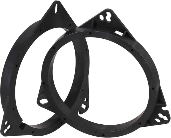 RDEXP 2PCS Black Plastic 6.5 Inch Car Speaker Adapters Mount Plates for Larger Speakers Replacement for Nissan