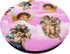 Y2K Aesthetic Angel Print Cherub Cloud Pink 90's Style PopSockets PopGrip: Swappable Grip for Phones & Tablets