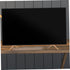 Vaguelly 5mm-22mm Universal Flat Screen Tv Stand Base with Dual Hole Mount Rose Metal Support Legs for Tabletop