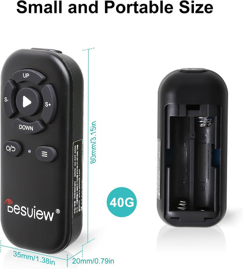 Bluetooth Remote Control for Teleprompter, Compatible ONLY with Desview Teleprompters (Battery Not Included)
