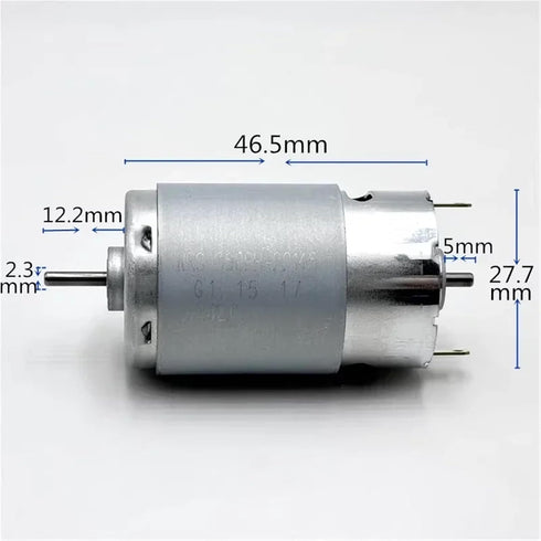 ILQMEHV 1pc 2.3mm 390 RS-390PH-22145 12V 14.4V 18V 24V 10300RPM 28mm Dual Shaft Micro Motor Mini Electric Motor DIY Toy