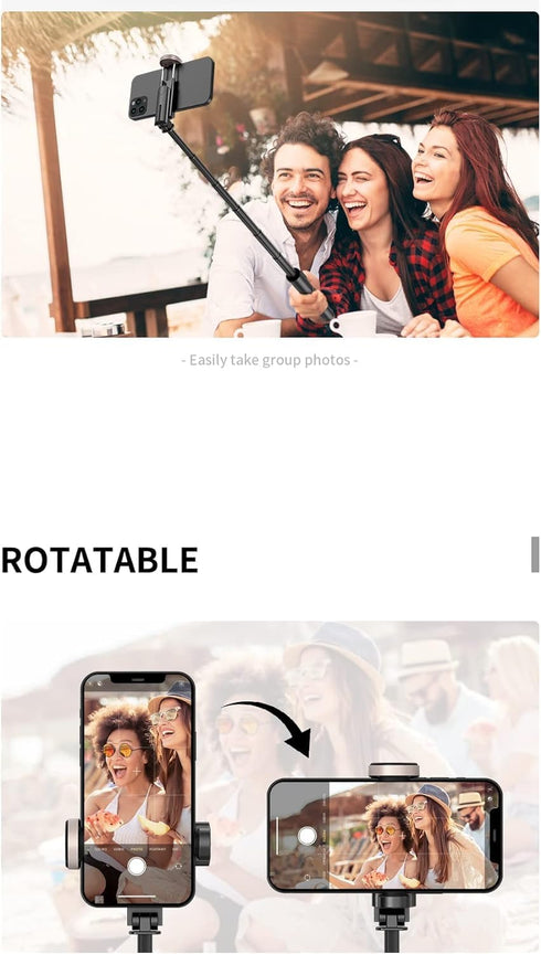 XIHAMA 15 14 Selfie Stick Tripod - Extendable Phone Tripod with Wireless Remote All-in-one Design for Smartphones